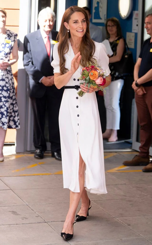 Kate Middleton en su visita al Hospital Infantil Evelina en Londres (Foto: Getty Images)
