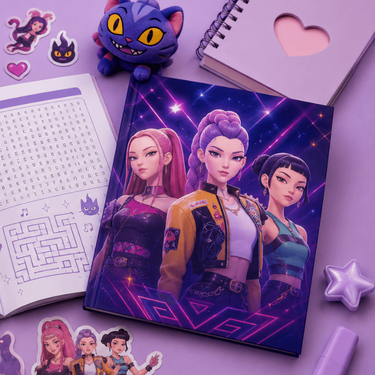Libro de colorear de "Las Guerreras K-pop"(Imagen IA)
