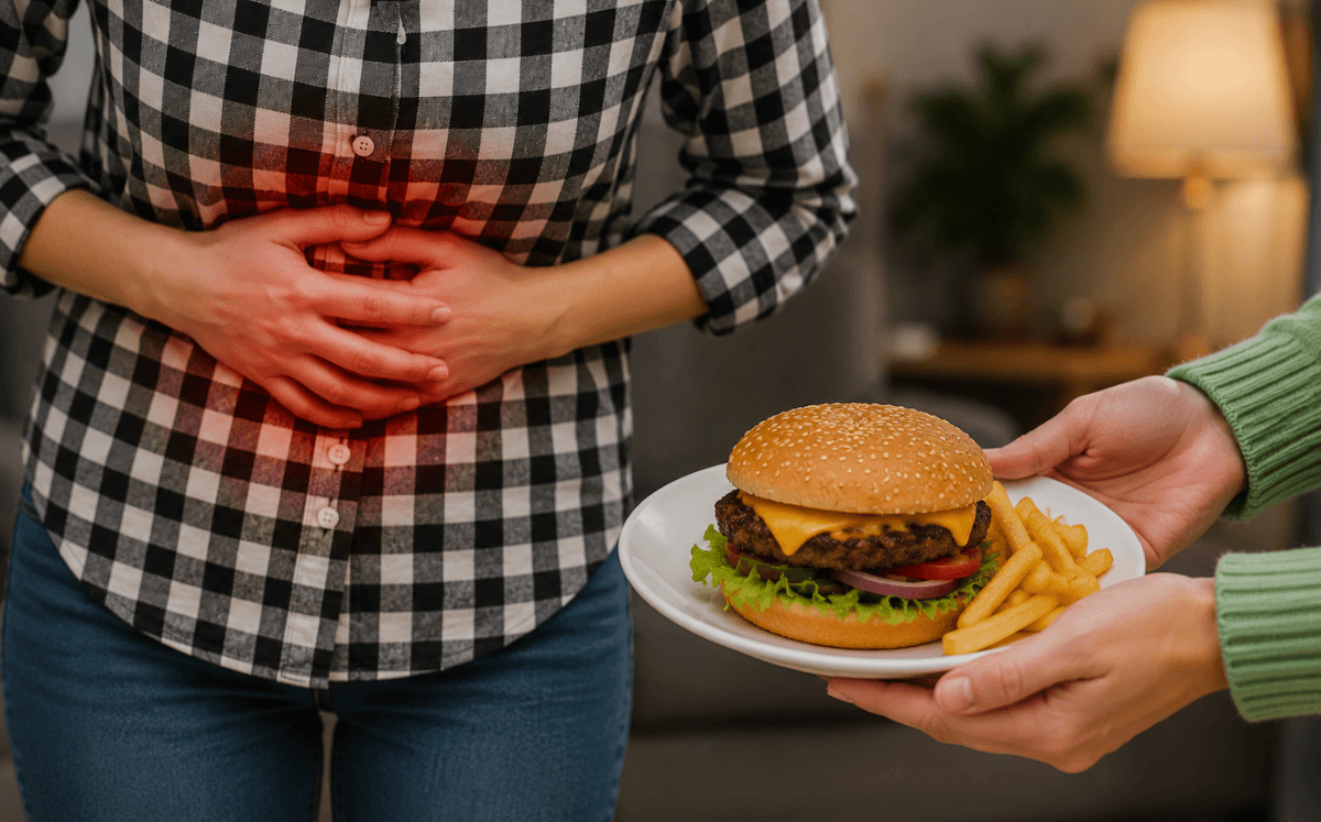 Síntomas de una Intoxicación Alimentaria (Imagen IA)