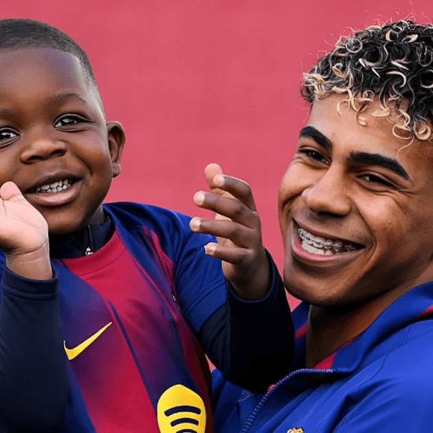 Lamine Yamal y su hermano (Imagen Getty)