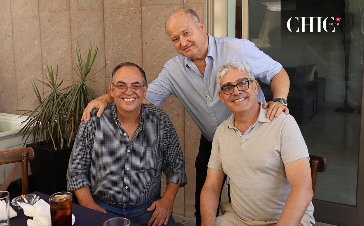 Santiago Garza, Sergio de la Garza y Ángel Morales