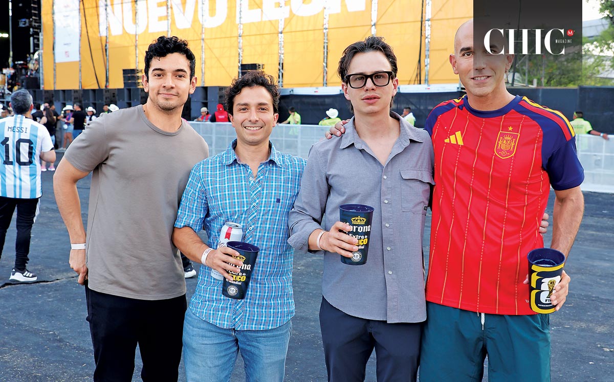 Santiago Lazo, Luis Esquer, Sebastián Landeros y Andrés Rivera