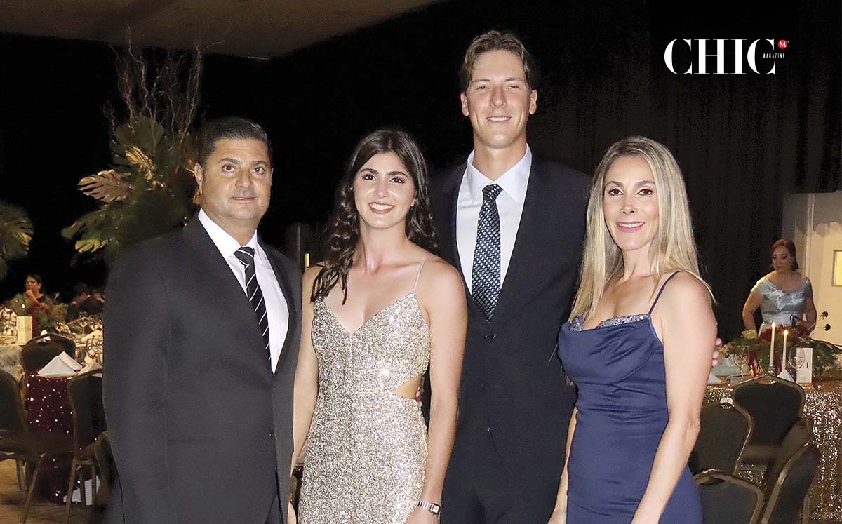 Eduardo Nader, Lilian Nader, Adam Gregg y Lilian Atala