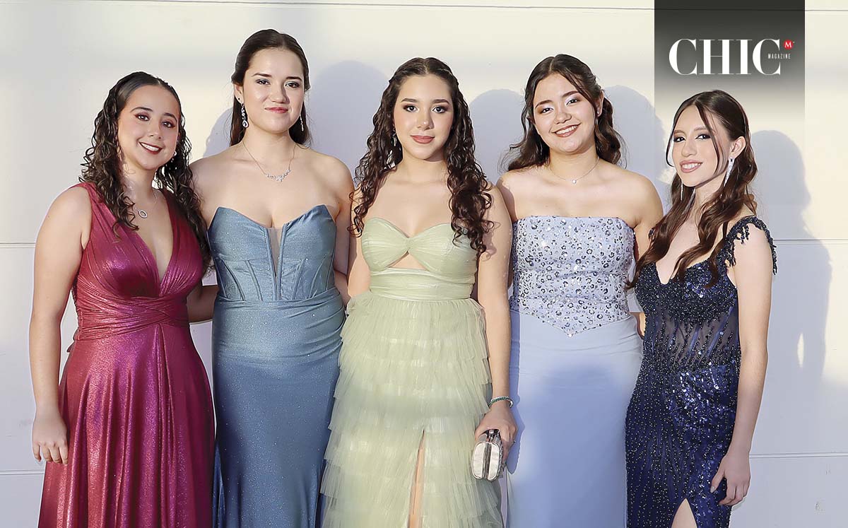 María José Calafell, Ana Lucía Ruiz, Valeria Padilla, Hanna Ponce y Paulina Maripaz