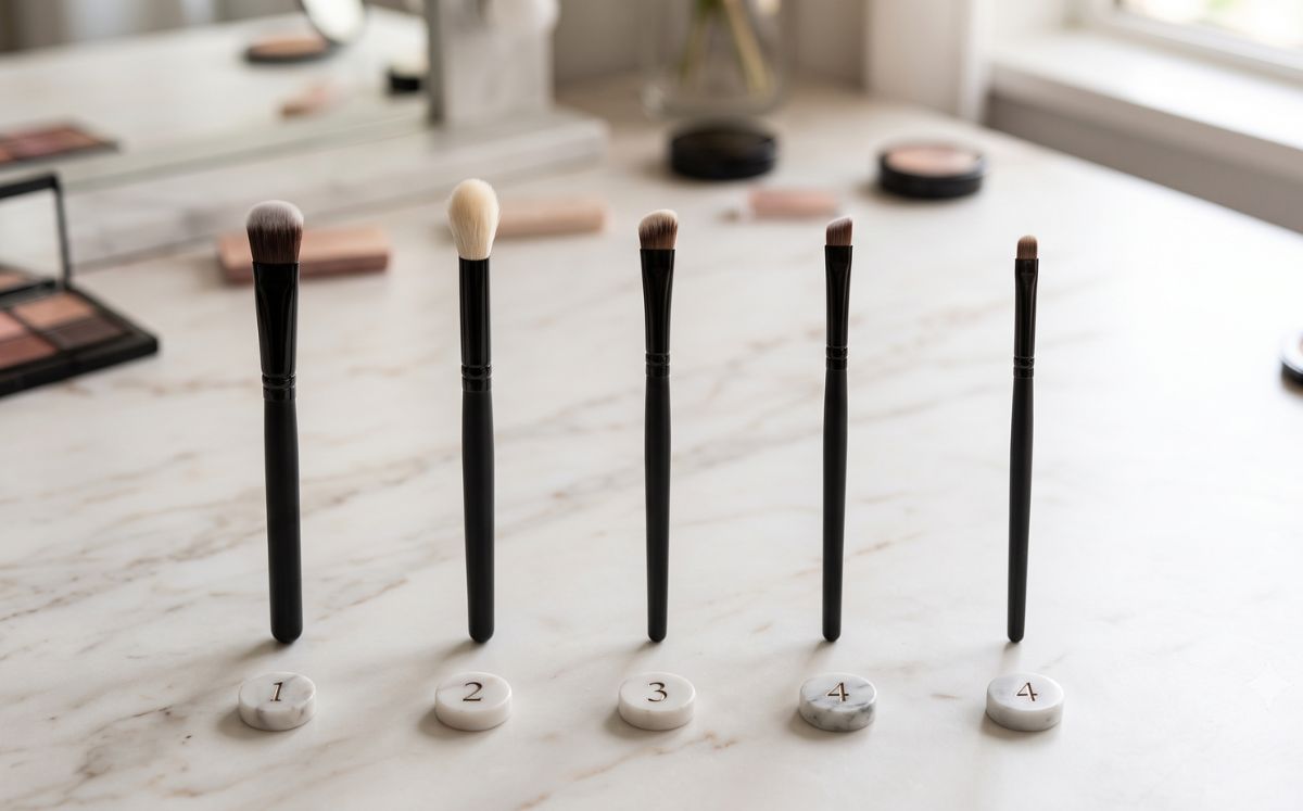 Brochas de maquillaje para los ojos (Foto: IA)