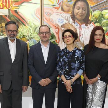 Antonio Méndez, Alberto Braña, Avelina Lésper, Marcela Moreno y Ángel Carrillo