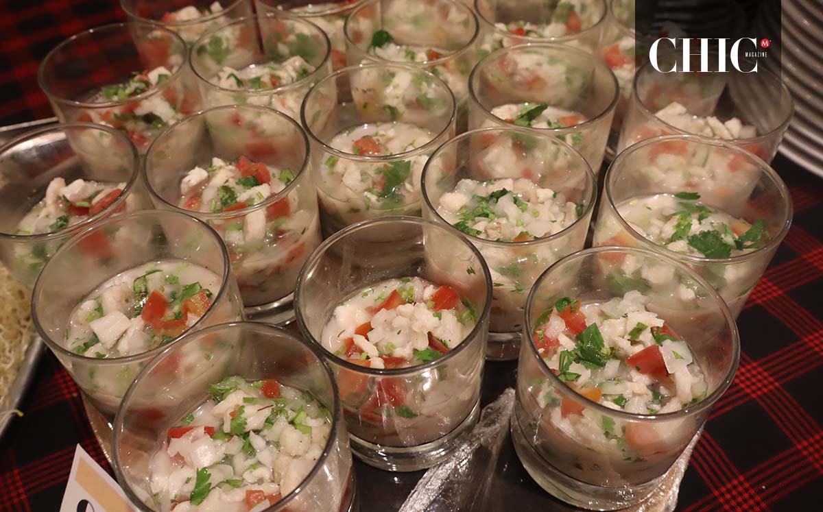 Los asistentes degustaron de ceviche