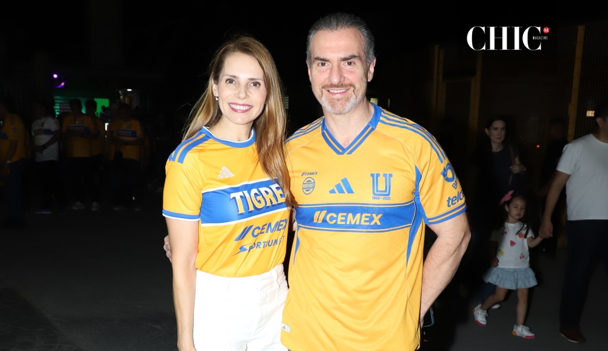 Gaby Oyervides y Adrián de la Garza