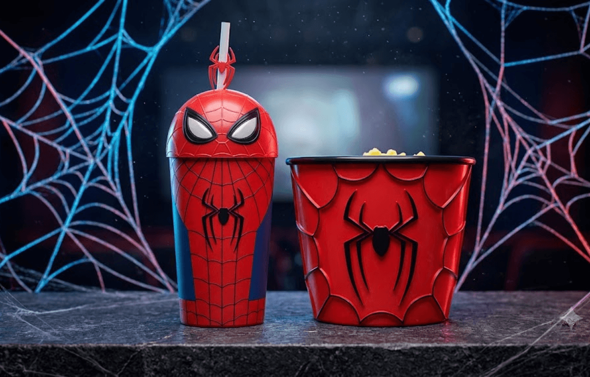 Palomeras y vasos de "Spider-man: Un Nuevo Día" (Imagen IA)