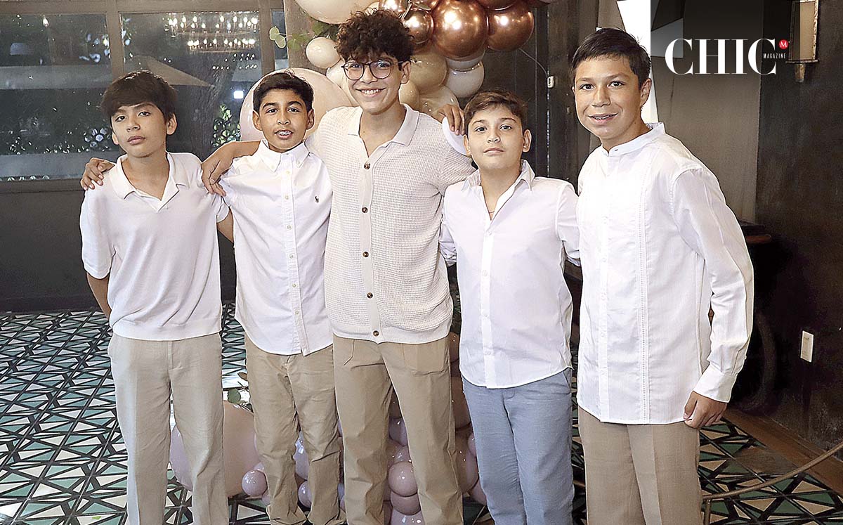 Daniel Castillo, Rigel Martínez, Mateo Sánchez, Jorge Galván y Vicente Jaramillo