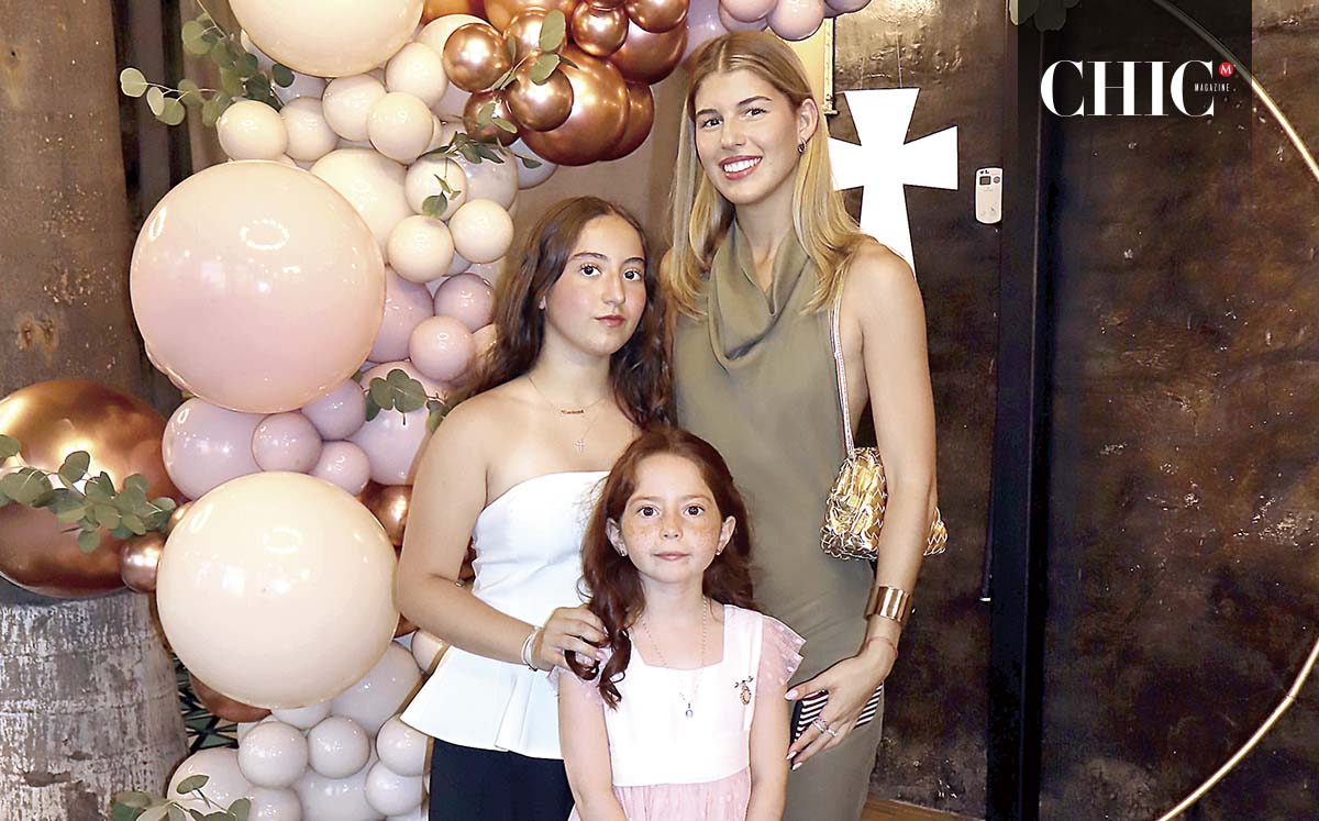 Luciana Gutiérrez, Marialex Elizondo y Alexa Gutiérrez