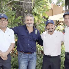 Luis Ramon, Leandro Elizondo, Javier Larraga y Alejandro Castellanos