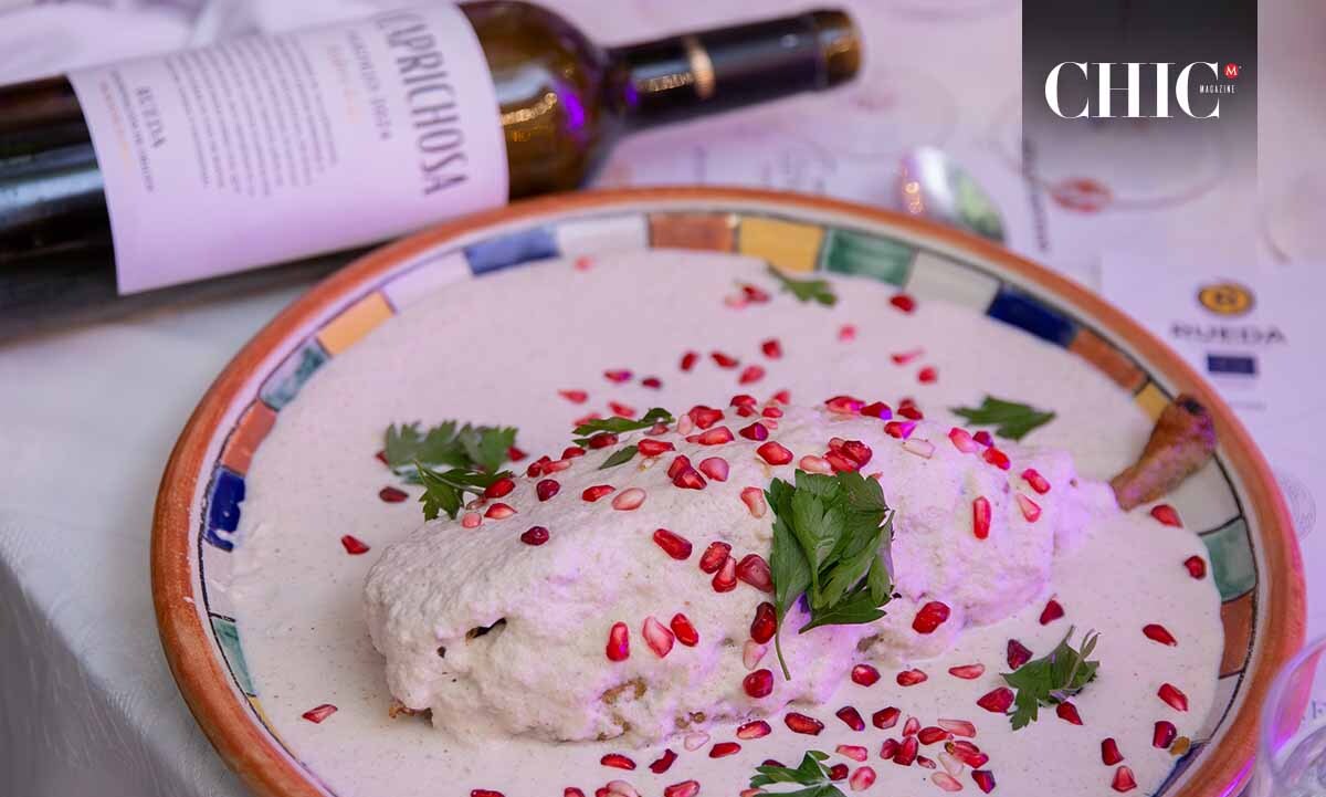 Exclusiva cena maridaje de chiles en nogada