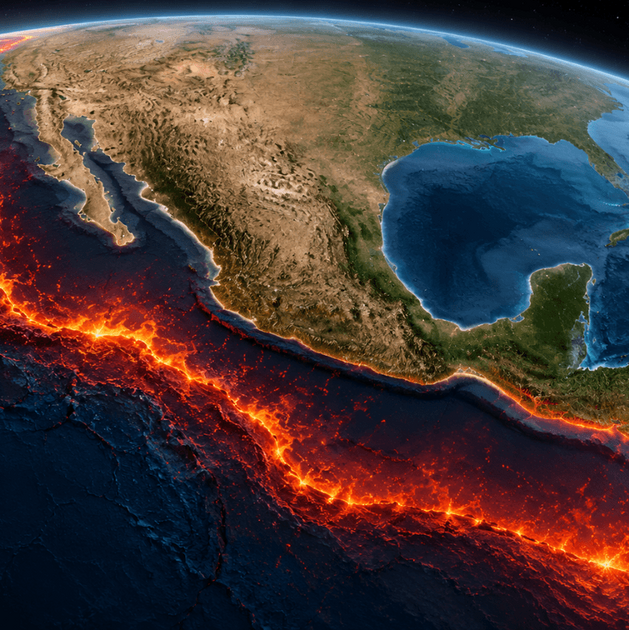 Cinturón de fuego (Imagen IA)