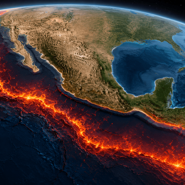Cinturón de fuego (Imagen IA)