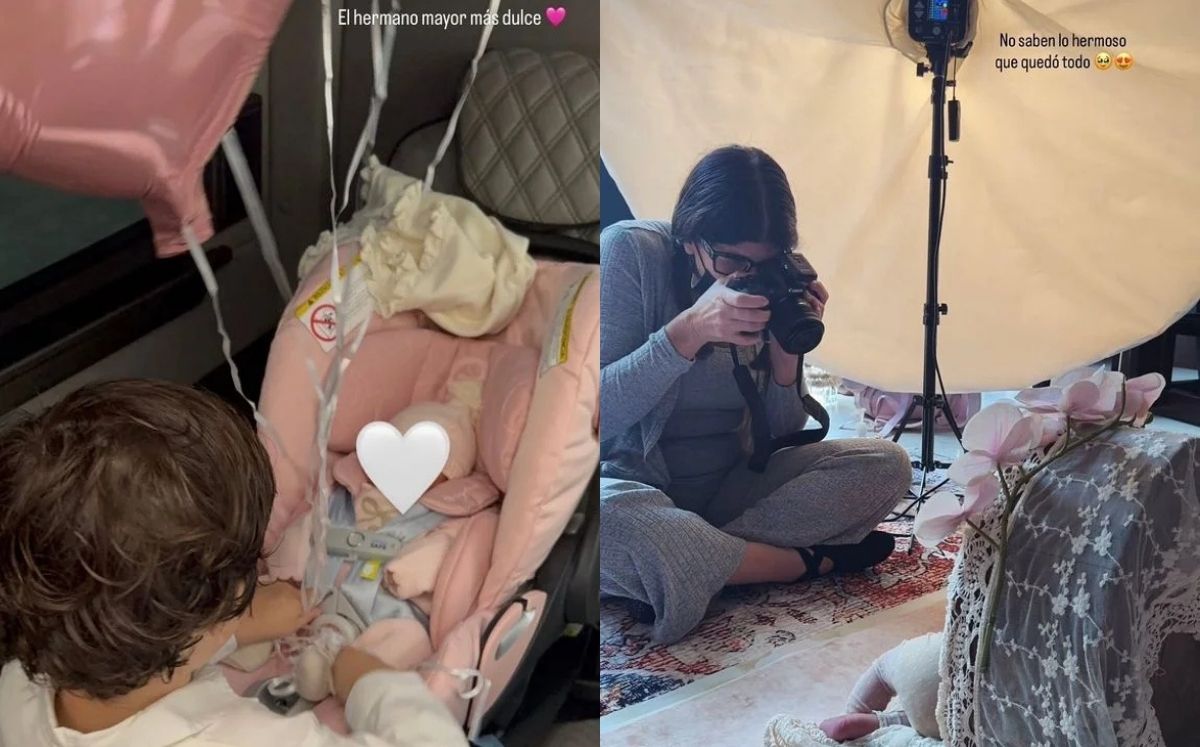 Nadia Ferreira comparte el detrás de cámaras de la primera sesión de fotos de Myla (Foto: IG@nadiaferreira)