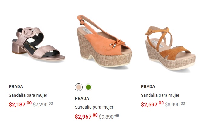 ¿Cuánto cuestan las sandalias Prada con descuento en Liverpool? (Foto: Liverpool)