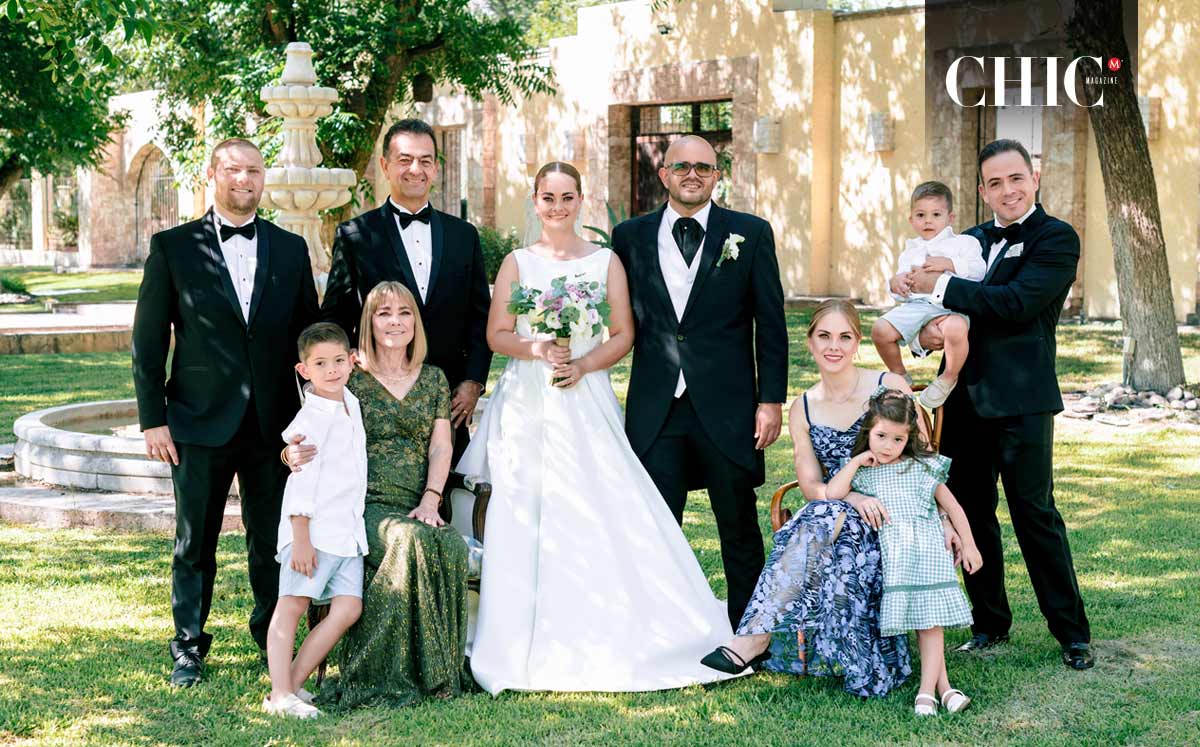 Familia de la novia. Roberto, Roberto, Ricky, Lety, Mariana, Alonso, Lety, Regina, Rodri y Ricardo