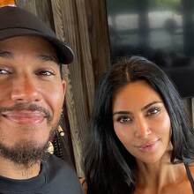 Kim Kardashian y Lewis Hamilton (Imagen Instagram/IA)