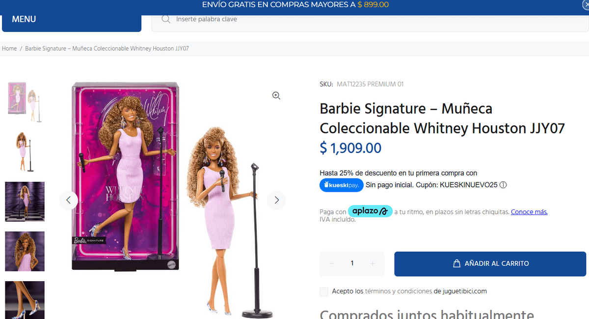 Barbie de Whitney Houston (Foto: Juguetibici)
