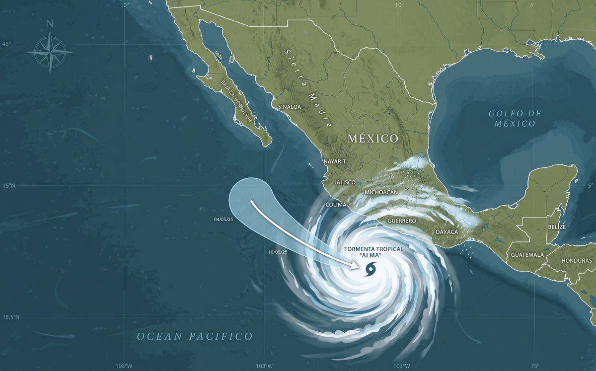 Tormenta tropical Iselle: Trayectoria y estados afectados (Foto: IA)