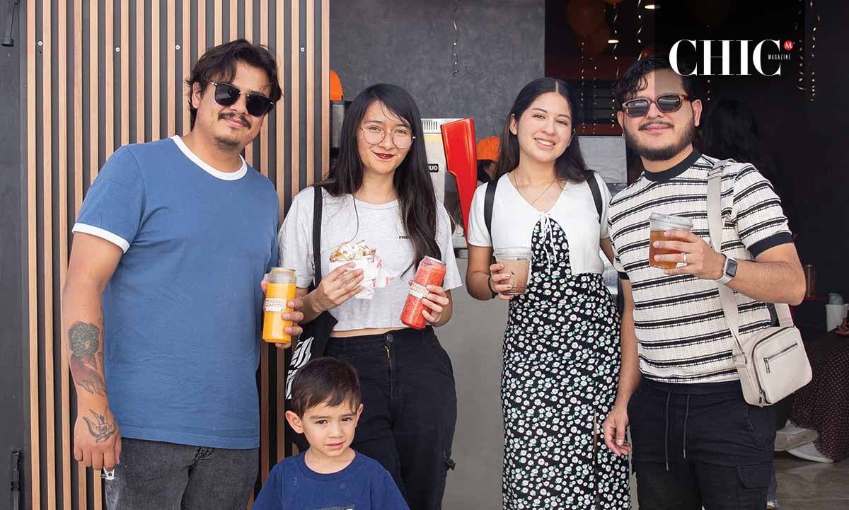 César Cano, Belén Téllez, Leonardo Villatoro, Ishikari Reyna y Asher Cano