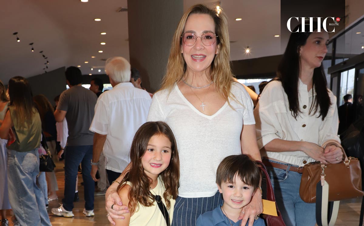Isabel Garza de Salvador, Alana Mendoza y Joaquín Martínez