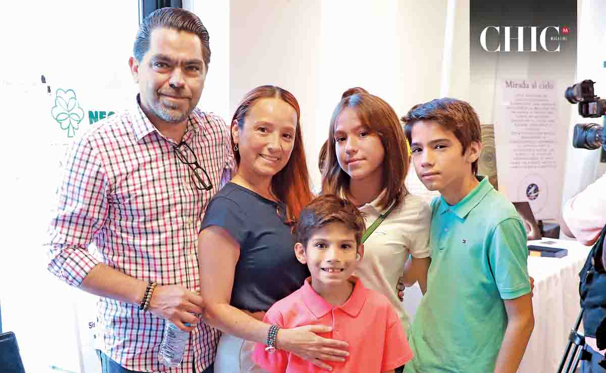 Javier Vega, Isela Sánchez, Ximena Vega, Xavier Vega y Simón Vega / Fotos: Daniel Saldívar