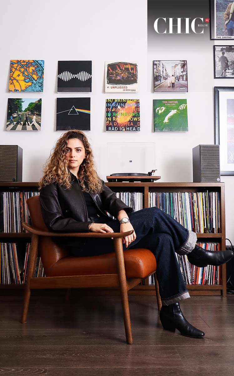 Odette Nader comenzó su colección de vinilos a los 14 años, cuando su pasión por la música comenzó a crecer. (JOSÉ CHANG)