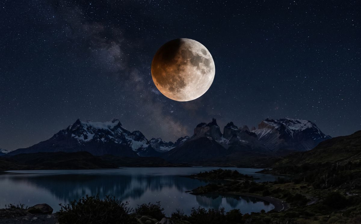 Rituales para aprovechar la energía del eclipse lunar del 27 de agosto (Foto: IA)