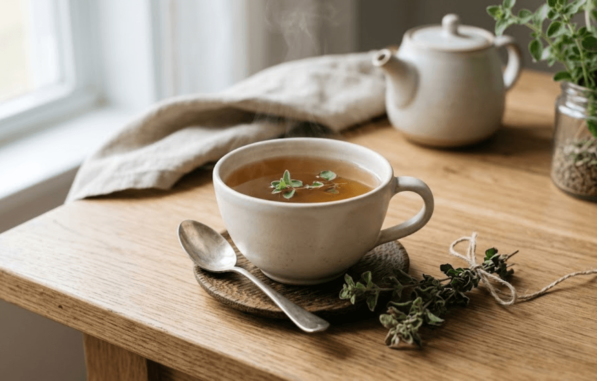 Té de orégano (Imagen IA)