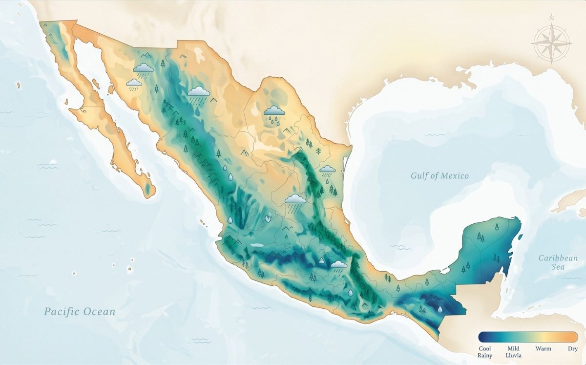 Así será el clima de la primera quincena de septiembre en México (Foto: IA)