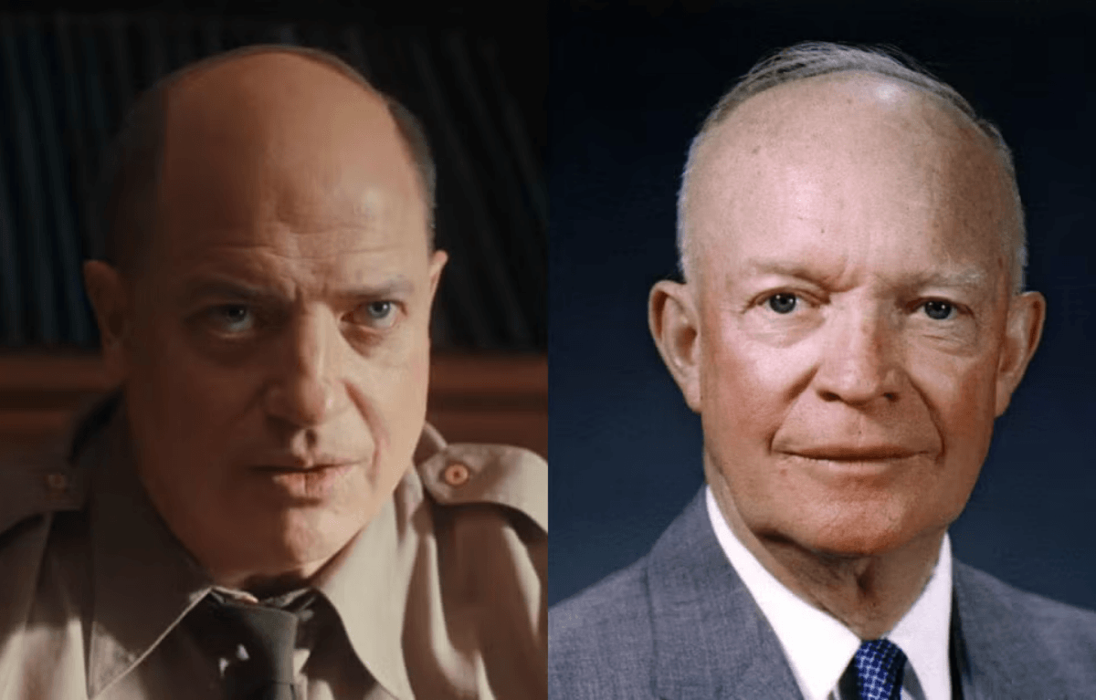 Brendan Fraser y Dwight David 'Ike' Eisenhower (Imagen Focus Features/ Getty)
