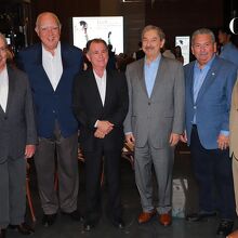 Enrique Martínez y Martínez , Fernando canales, Eloy Cavazos, Natividad González Parás, José Luis Martínez y Leopoldo Espinosa. Fotos: Daniel Saldívar