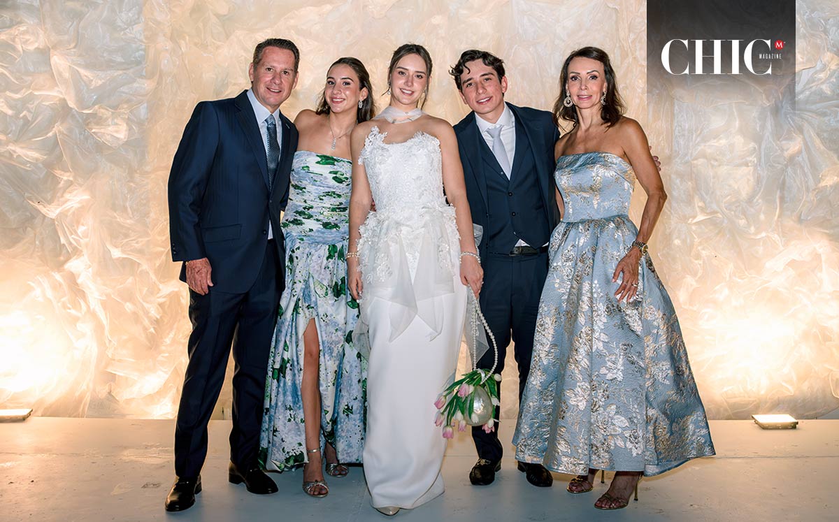 Familia de la novia. Arturo, Regina, Ana Paula, José Miguel y Liliana