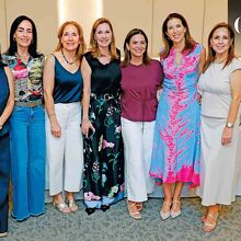 Sandra González, Marissa de Safi, Carolina Drexel, Caty Safi, Zandra Gámez, Laura Garza y Lorena Medellín / Fotos: Daniel Saldívar