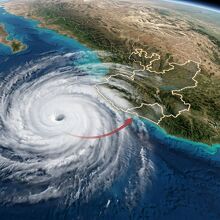 Huracán Marie: Pronóstico, trayectoria y cómo afectará a México (Foto: IA)