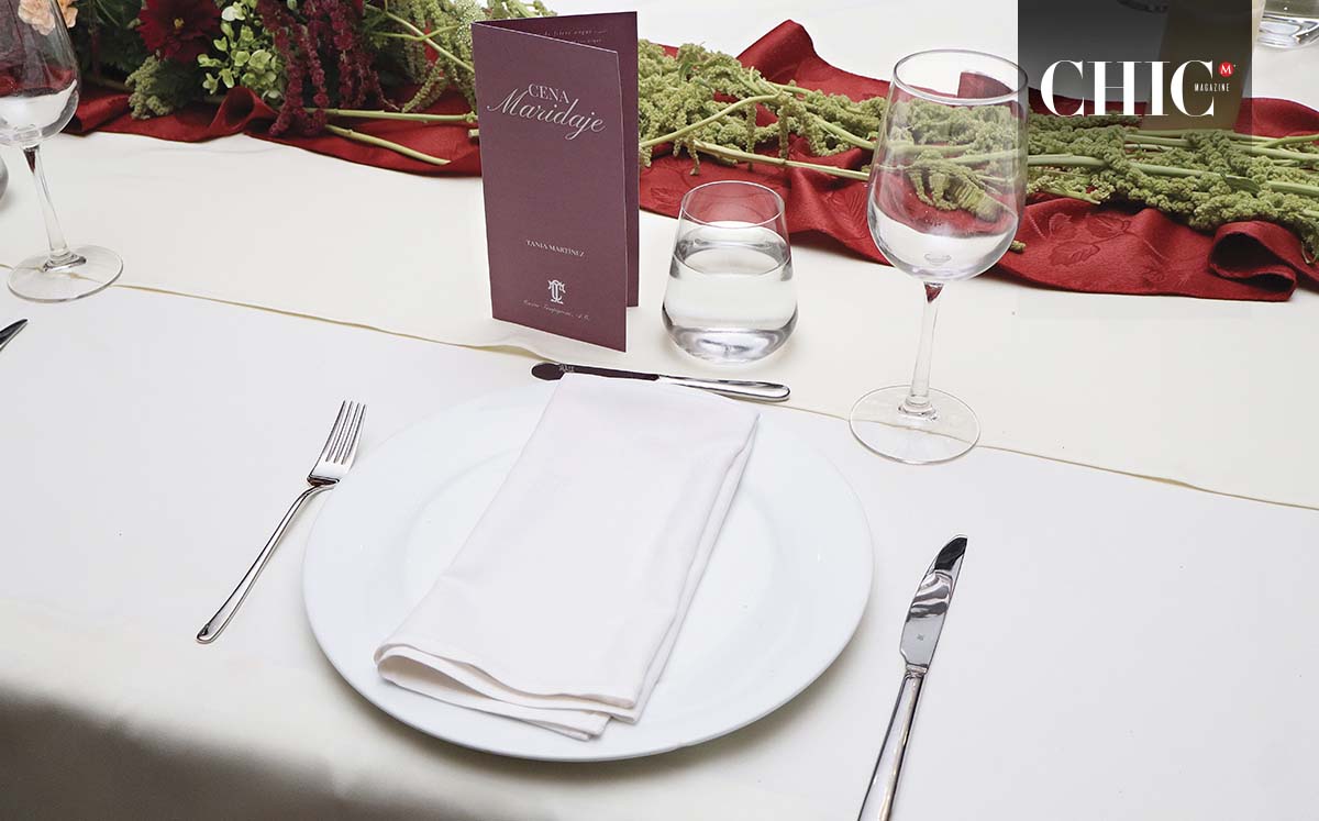 Detalles de la cena de maridaje