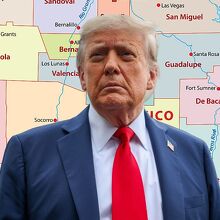 Donald Trump buscaría cambiar Nuevo México a 'Nueva América' (Foto: Getty/IA)