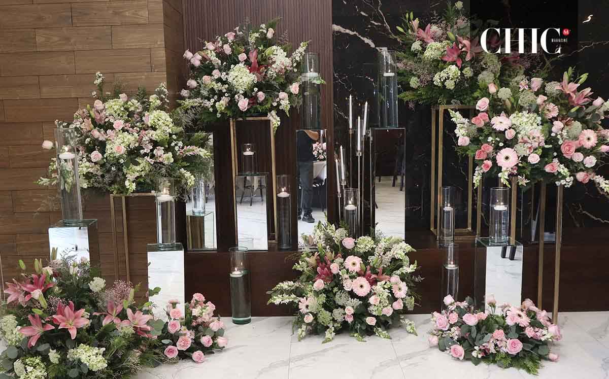 En el evento se pudo apreciar una variedad de flores