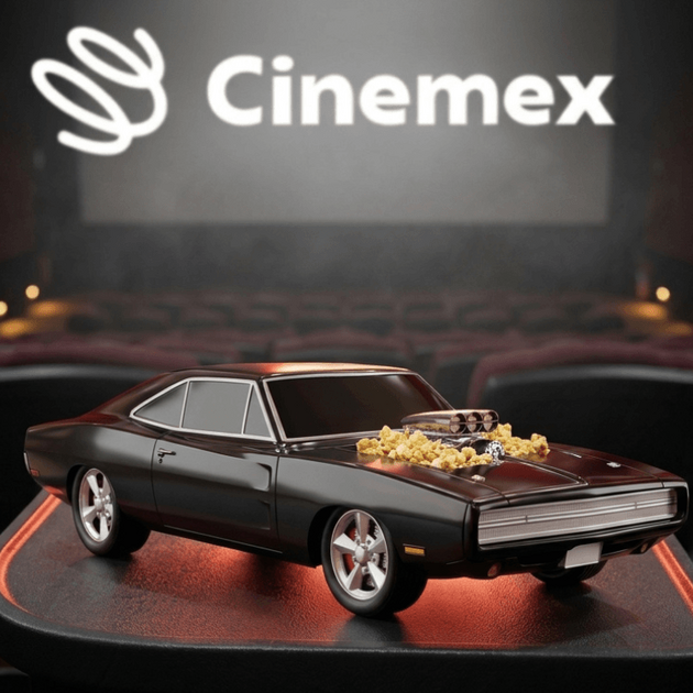 La palomera Charger de "Rápidos y Furiosos"  vuelve a Cinemex (Foto:IA)