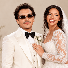 Ángela Aguilar y Christian Nodal (Imagen Getty/IA)