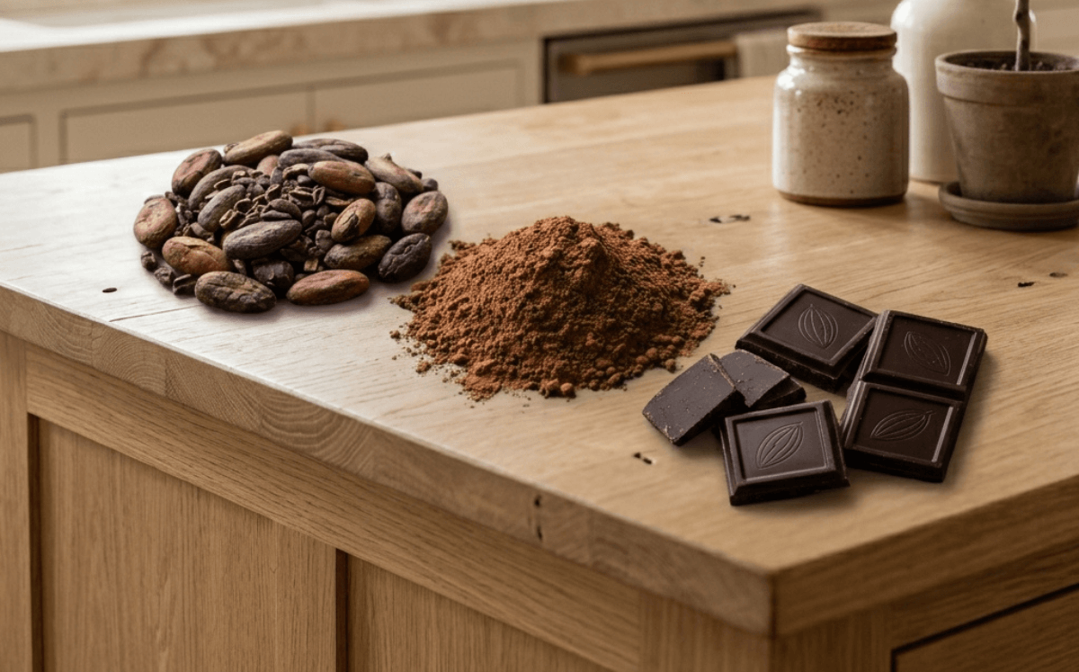 Cacao, cocoa y chocolate (Foto: IA)