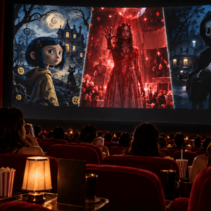 "Coraline", "Carrie" y "Scream" en Cinemex (Imagen IA)