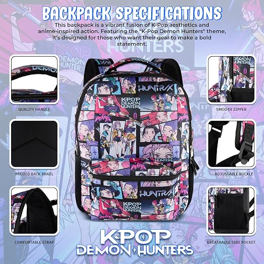 ¿Cuáles son las medidas de la mochila de “Las Guerreras K-Pop”? (Foto: Amazon)