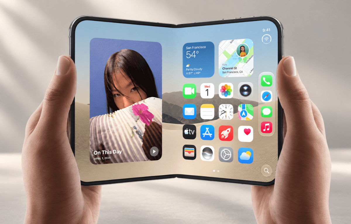 iPhone Duo (Imagen Apple/IA)
