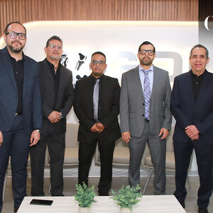Gustavo Bollaín, Jesús Mascorro, Víctor Guevara, Homero García y Gonzalo Arias