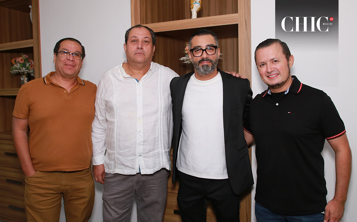 Homero García, Francisco López, Carlos Gómez y Carlos Burgos