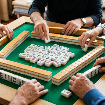 El Mahjong solo requiere 4 personas que aportarán al juego memoria, cálculo y estrategia (Foto: IA)