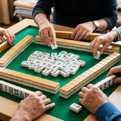 El Mahjong solo requiere 4 personas que aportarán al juego memoria, cálculo y estrategia (Foto: IA)